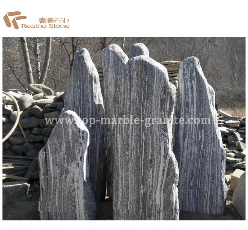 Big black and white Stone Boulder Big black and white Stone Boulder