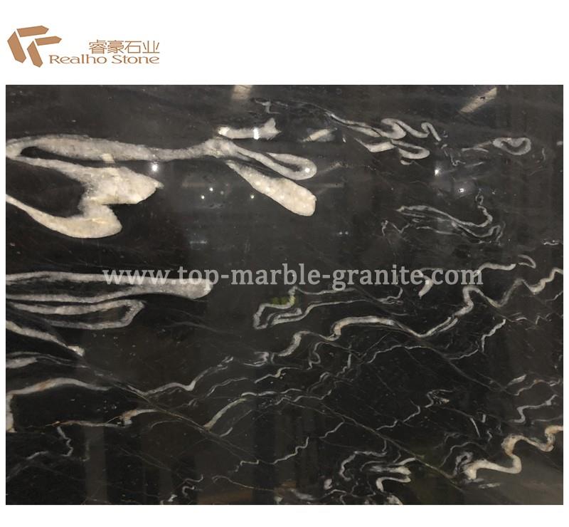 kitchen cabinet black marble