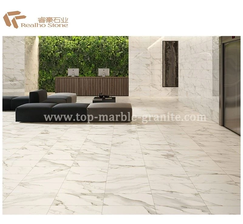calacatta gold marble tile for hotel lobby