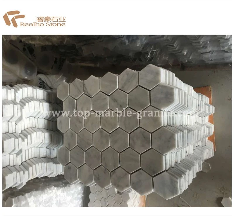 marble hexagon floor tile