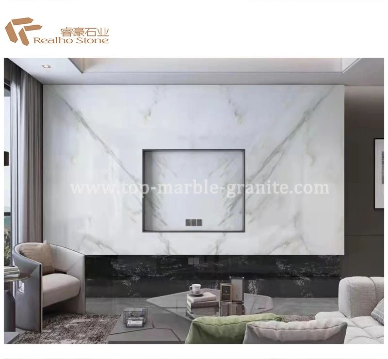 white marble wall cladding