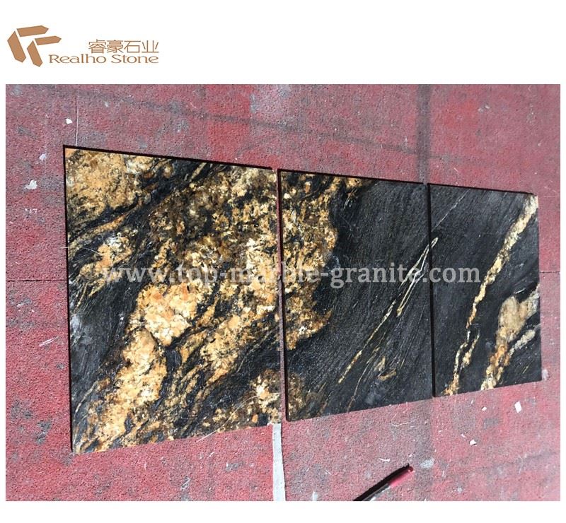 extoic granite tile Black Taurus Polish