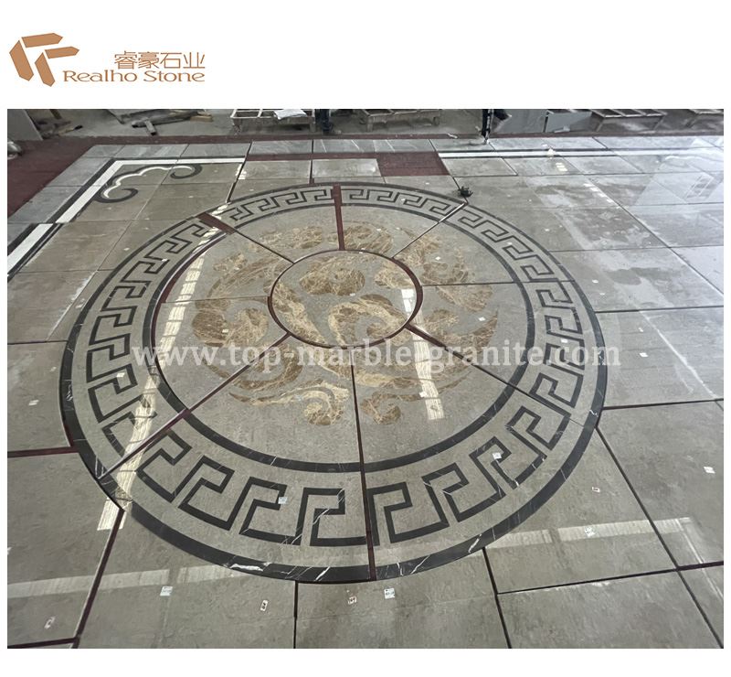 waterjet stone medallions