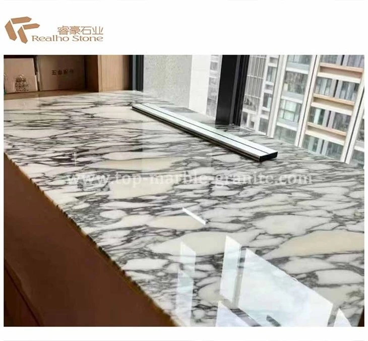 White Arabescato Marble Countertop
