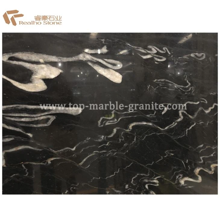 kitchen cabinet black marble