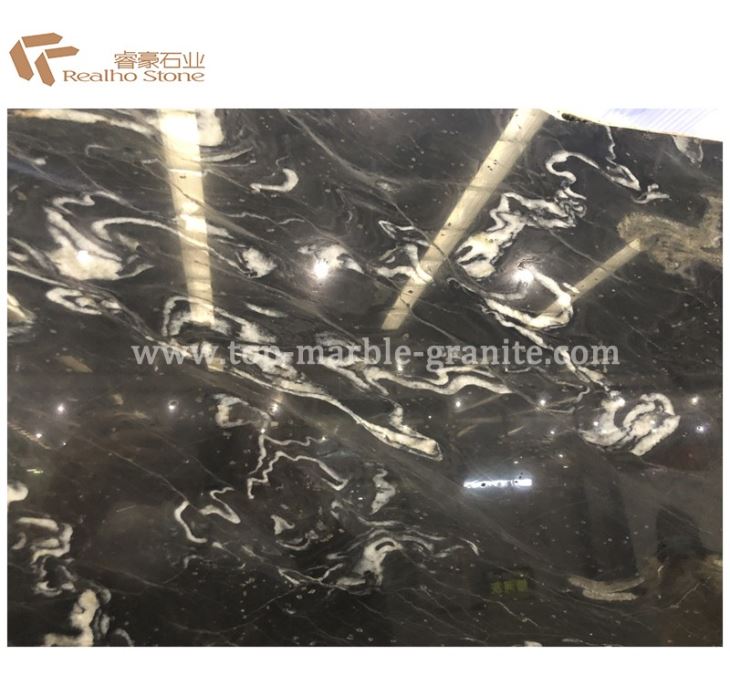 black and white marble