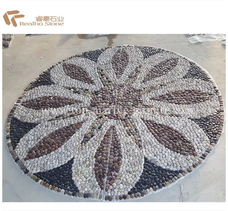 Pebble Stone Mosaic Pattern For Garden And Path