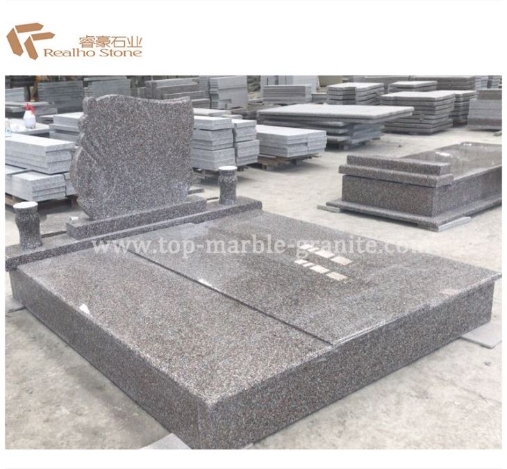 Poland Style G361 Red Double Granite Monument