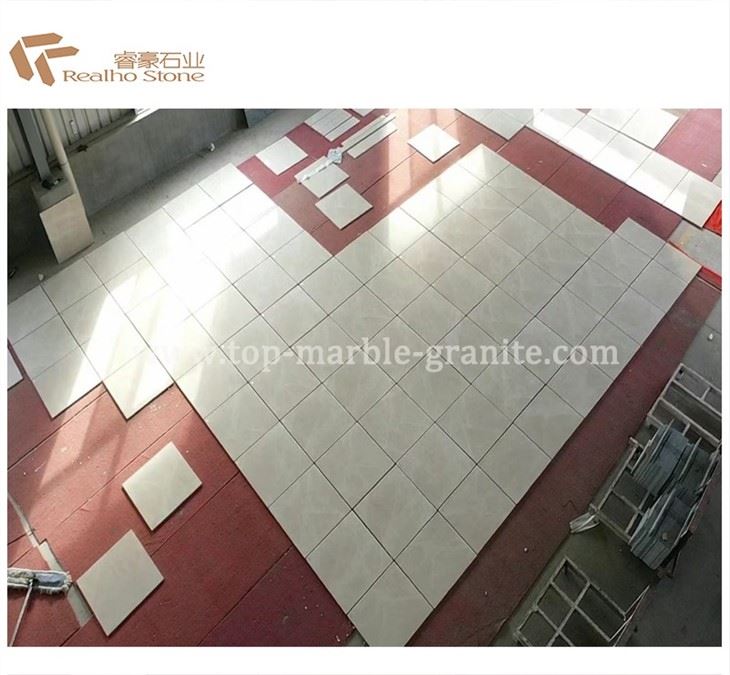 beige marble tile floor