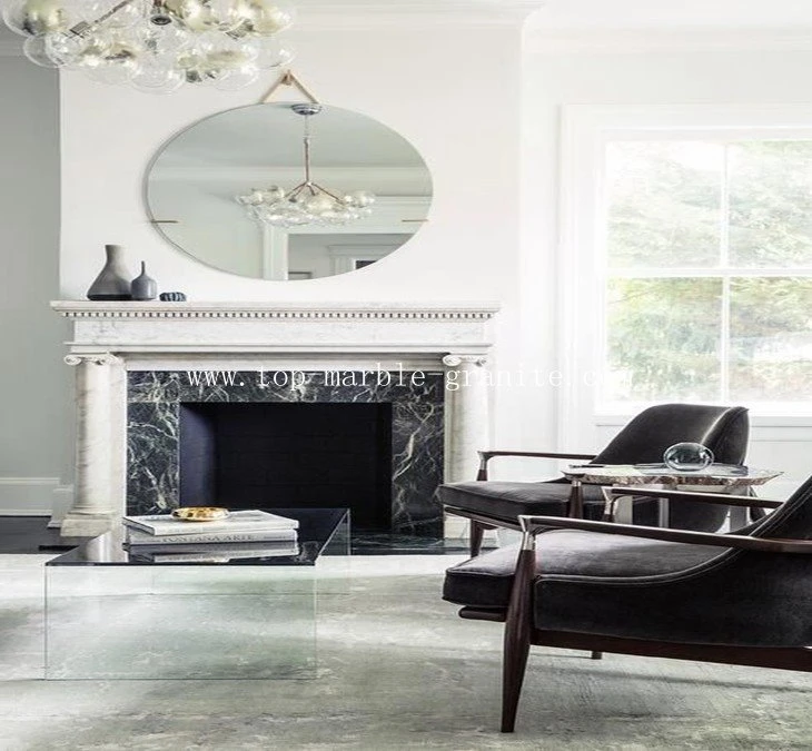 Black Marble Fireplace