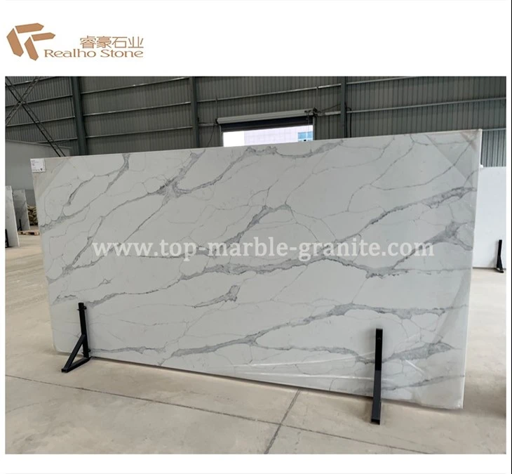 calacatta quartz slab